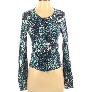 BANANA REPUBLIC Animal Print Cardigan